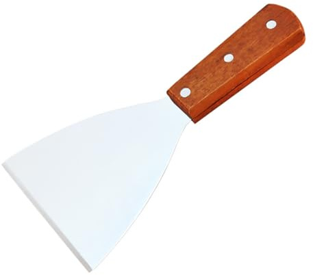 VOSAREA 2 pièces Spatule Inox et Grattoirs Pâtisserie Multifonctions pour Pizza Steak et Gâteau Ustensiles de Cuisine et Ergonomiques Grandes et Petites