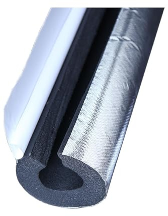 Antifreeze Pipe Insulation Cover Outdoor Foam Pipe Insulation Lagging Wrap Roll with Aluminum Foil Waterproof Foam Hose for Air Conditioner