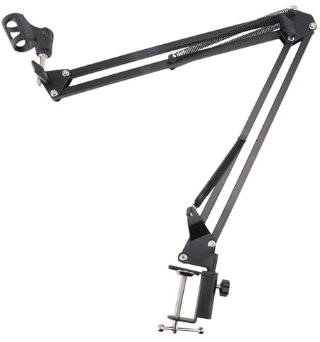 puhae Pro Desktop Microphone Holder Suspension Scissor Arm Microphone Stand Table Mounting Clamp for Blue Snowball