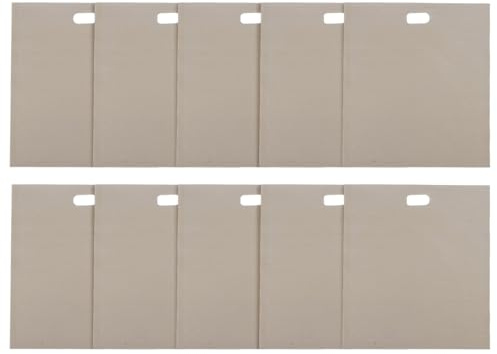 Lot de 10 sacs à grille-pain réutilisables en tissu et verre adaptés pour la cuisine et le nettoyage en un clin d'œil Compact et pratique, léger et pliable (17 x 19 cm)