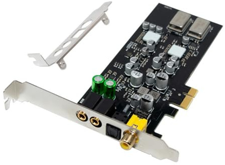 Buhdjfnke CM108AH Internal PCIe Sound Card Fiber Optic Coaxial Digital Audio HiFi Sound Card Driver-Free