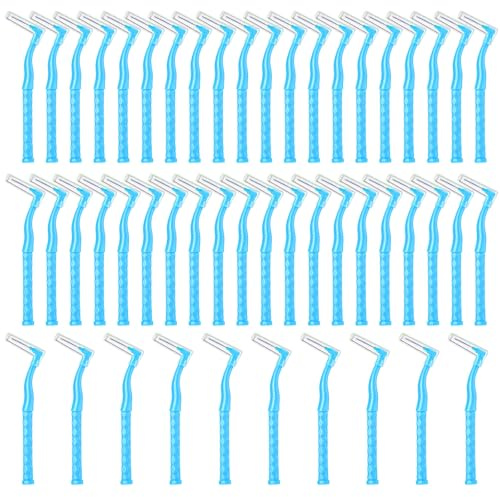 50 Stück Interdentalbürsten - Bürsten für Zahnzwischenräume, Zahnzwischenraumbürsten 0,7mm, zwischenraumbürsten zähne Rosa, Zahnzwischenräume Reinigen (0,7mm)