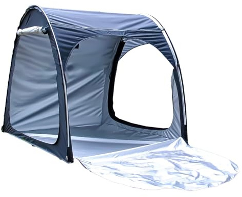 JHNKOJ Waterproof Bike Tent Storage Shed for 2/3/4/5 Bikes Outdoor Motorcycle Shelter Spliceable Design Black