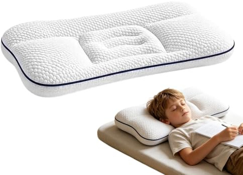Almohada Postural Infantil, Almohada Transpirable para Niños 1 a 12 Años