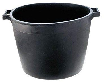 Mastellotto per edilizia lt.65 - ø 55x42 h - nero