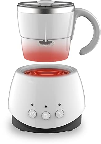 Milchaufschäumer, automatischer elektrischer Milchwärmer und Schaum, doppelwandiger Edelstahl 304, für Cappucino, heiße Milch