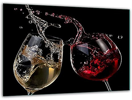 TMK ArtDeko – Schneidebrett Glas – Glasschneidebrett für die Küche 40x30 cm – Robust, Hygienisch & Rutschfest – Glas Schneidebrett – Zusätzliche Arbeitsfläche – Vielseitige Nutzung