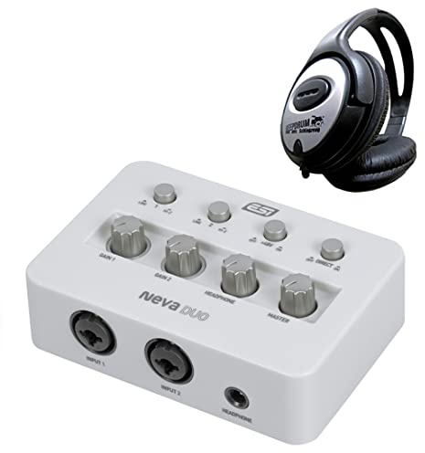 ESI NEVA Duo 2-Channel USB Audio Interface + Keepdrum Headphones