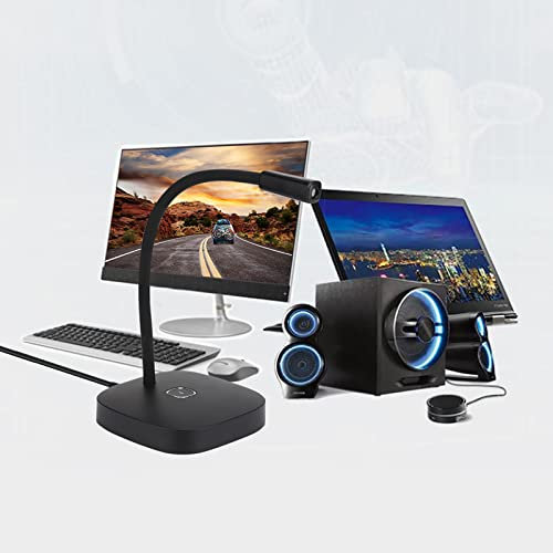 Airshi Microfono per PC con Interruttore Tattile Intuitivo, Microfono da Tavolo, Microfono USB, Stile a Collo d'oca a Condensatore per XP/7/8/10 (#2)