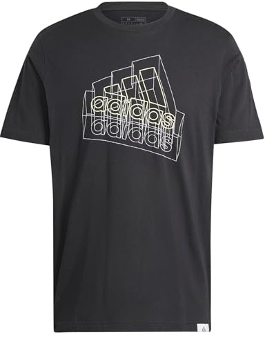 adidas För Män TECH BOS GRAPHIC TEE, BLACK, M