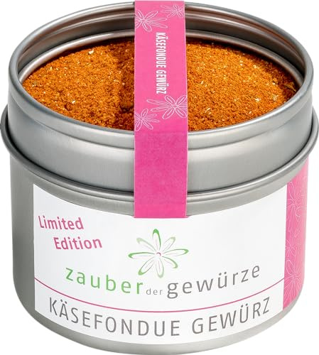 Zauber der Gewürze Käsefondue Gewürz – leckere Gewürzmischung für Käsefondue, Raclette und andere Gerichte mit Käse, 50 g