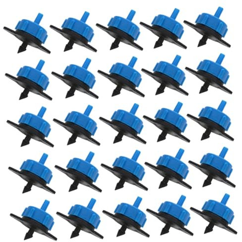 BESPORTBLE 50pcs Drip Irrigation Device Stakes Watering Nozzles for Garden Pressure Compensating Emitters Easy to Adjust for Efficient Irrigation