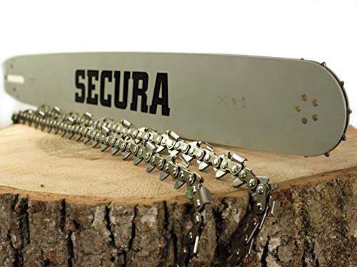 SECURA 2x Sägekette + Schwert 0.325 1,6mm 56 32cm Längsschnitt kompatibel mit Stihl