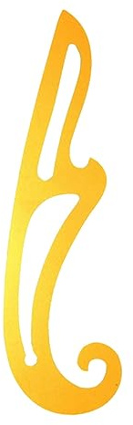 NUOBESTY Regla De Costura Y Regla Para Cortar Tela Plantilla De Dibujo Para Prendas Herramienta De Trazado De Curvas En Plástico Flexible 16.33 X 4.72 X 0.03 in 1