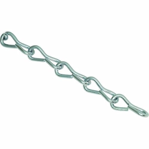 Jack Chain Galvanised 3mm Ideal for Hanging Baskets, Pictures, Bird Feeders (10 Metre)