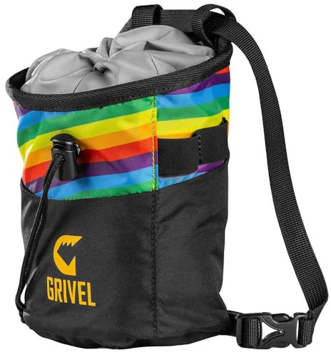 GRIVEL Trend Chalk Bag Rainbow Magnesiumbeutel, Kletterzubehör, Unisex, Erwachsene, Einheitsgröße