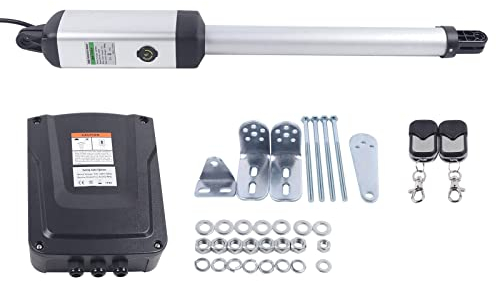 Drehtorantrieb Torantrieb 50W 300KG Flügeltorantrieb Torantrieb Flügeltor Set Hoftor Fernbedienung mit 2 Fernbedienung