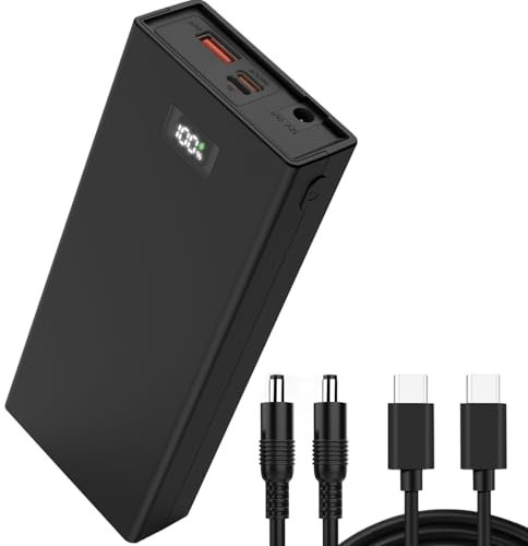 Weehomy Power Bank 10000mAh, Cargador Portátil con Carga Rápida PD QC 30W Entrada y Salida USB-C, Batería Compatible con iPhone, Samsung, Huawei, iPad, MacBook, Cámara de CCTV, Luz LED y Más (10A)