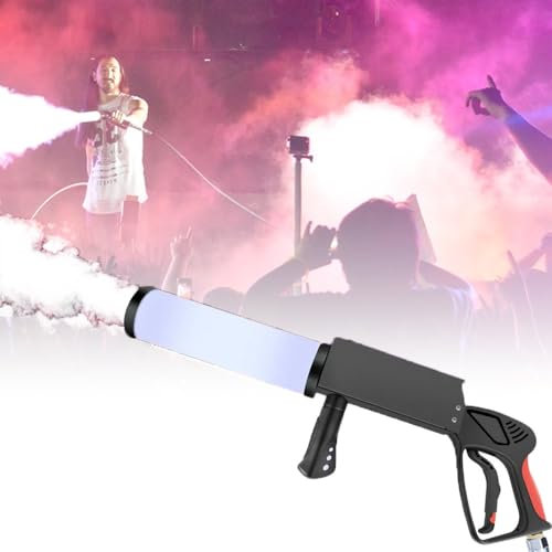 Pistolet à Air Portatif à LED Co2 (Pulvérisation 8-10 M), Pistolets à Fumée à Jet De Co2, Pistolet Co2 Dj, Pour Mariage, Fête, Dj, Effet Spécial Sur Scène De Fête
