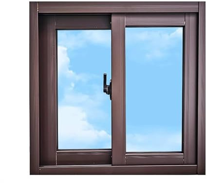 Generisch Horizontales Kellerschiebefenster, Aluminiumfenster mit Glas und Sichtschutz, kleines Haushaltsfenster for Badezimmer, Garagen und Dachboden(WxH 20x12in(50x30cm))