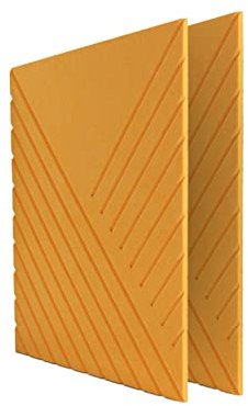 High Density Acoustic Foam Panels 10 Pack Large Square Soundproof Wall Panels for Home Theater and Recording Studio Self Adhesive Felt Soundproofing Foam 50x50x0.5 Inches