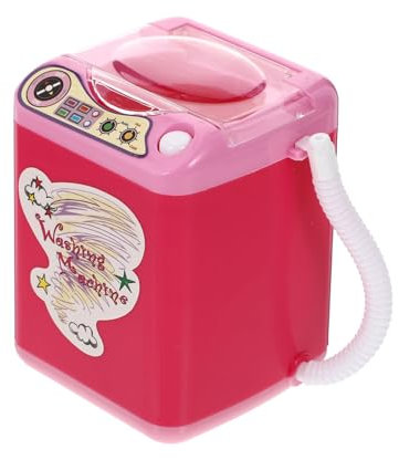 Vaguelly 1pc Mini Washing Machine Toy for Boys and Girls Creative Educational Role Play Toy for Makeup Brushes Cleaning Fun Household Appliance for Boys Girls Compact Design Lightweight