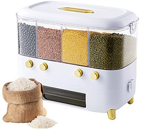 Rice Dispenser for Kitchen Black Rice Corn Soybean Holder