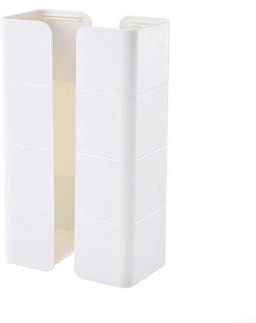 Gdfnmogo 2 cestini portaoggetti, organizer magnetico da parete per frigorifero, cucina, ufficio, senza installazione di fori, colore bianco