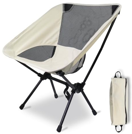 MCTNCT Silla Plegable Camping, Silla Plegable Ultraligera Compacta Portátil con Bolsa De Transporte, hasta 150Kg, Silla Camping Plegable Silla Plegable Ligera para Campamento, Picnic, Pesca, Playa