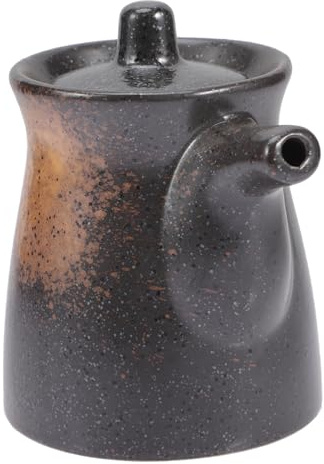 JECOMPRIS Botella De Salsa De y Vinagre Japonesa De Cerámica Pequeña, Dispensador De Salsa De Cocina Resistente, Superficie Lisa, Adecuado Para Hogar y Restaurante