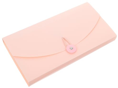 LALAFINA Accordion Bills Holder Folder Portable Receipt Organizer for School Office Wear Resistant Document Storage Bag with Large Capacity for Receipts Statements Cards