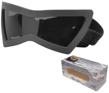 Sonnenbrille für Hunde - Augenschutz für Hunde | Sonnenbrille für Haustiere | Füsr Hunsde Winddichte Soe Brille | PUPPETTEN UV-SCHUTZKARTEN mit Regab-Riemen