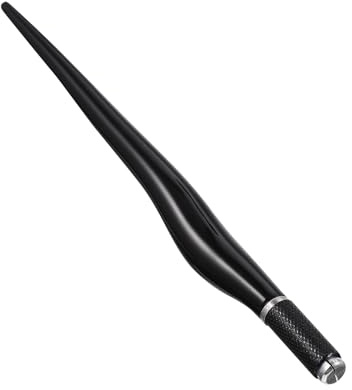 Mobestech Professioneller Halbmanueller Augenbrauenstift aus Acryl mit Spezieller Nadeleingangstechnik und Praktischer Form für Präzises Microblading und Narbenabdeckung