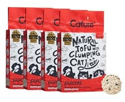 Arena para Gatos de Tofu Cature, Cature Premium Tofu - Control de Olor Plus 28L (11.2kg)