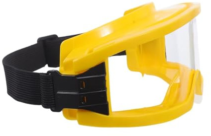 iplusmile Occhiali di Sicurezza Antincendio Regolabili Gialli Protezione Antiappannamento e Antipolvere per Uso Industriale, Falciatura e Verniciatura
