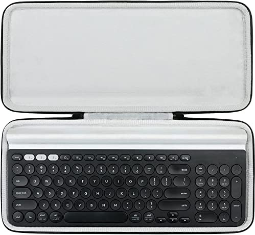 Khanka Hard Protective Case for Logitech K780 Multi-Device Wireless USB Bluetooth Keyboard.(case only)… | Compatible with Logitech K780 Multi-Device Wireless USB Bluetooth Keyboard;Velvet Interior,Shockproof Protection,Case Only