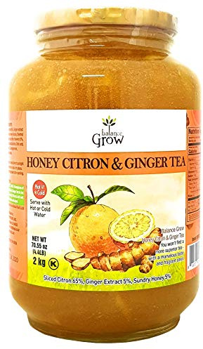 Balance Grow Honey Citron and Ginger Tea 70.55oz (4.4 lbs/2KG) pack of 1