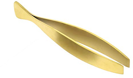 O'Creme Fish-Bone Tweezers with Wide Tip (Gold)