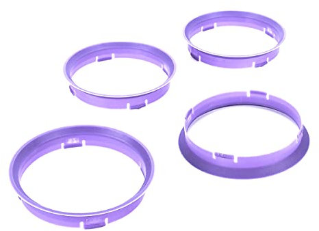 LST 4x Zentrierringe Distanzringe für Alufelgen Ø 72,6 mm - Ø 74,1 mm Lila