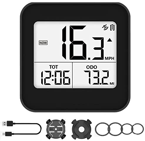 Bicycle Speedometer,GPS Wireless Bike Bicycle Computer Speedometer Odometer Cycling Speed Meter Stopwatch Pedometer with LCD Display Automatic Wake-up,for Tracking Distance Speed Time