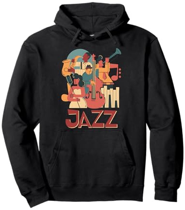 Jazz-Musiker Orchester spielen auf der Bühne Smooth Jazz Pullover Hoodie