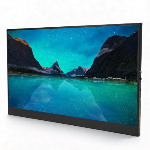 Monitor Portátil, Monitor de 17,3 Pulgadas, 2K 2560x1440 165HZ Pantalla de Cuidado Tipo C Monitor de Juegos, Pantalla de Computadora con Altavoz Dual HDMI Tipo