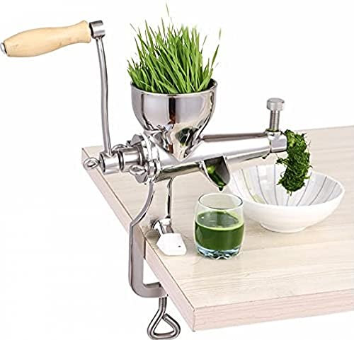 Spremiagrumi Manuale a Mano in Acciaio Inox a coclea Spremiagrumi Lento Frutta Grano Erba Estrattore di Succo d'arancia vegetale