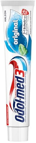 Odol-med3 Dentifrice original avec protection 3 en 1 pour dents fortes, gencives saines et haleine fraîche, 75 ml