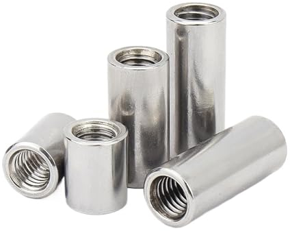 10 Stück M3 M4 M5 M6 M8 Edelstahl Verlängern Runde Kupplungsmutter Innengewinde Zylindrische Verbindungsmutter Hülse Rohrmuttern (Size : M3 x 6 x 8 (10pcs))