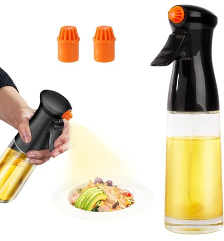 Lunyloer öLsprüHer Zum Kochen, öL SprüHflasche, öLspray Zum Kochen, ölsprüher für speiseöl Oil Sprayer SprüHflasche FüR SpeiseöL FüR Kochen HeißLuftfritteuse Salat Grill (21×9cm)