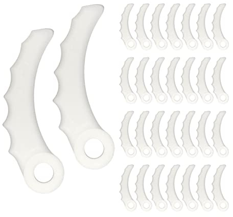 CDIYTOOL 30 lame di ricambio in plastica per decespugliatore Mak-ita 198426-9 DUR368A/L DUR369A/L, testa di ricambio in plastica