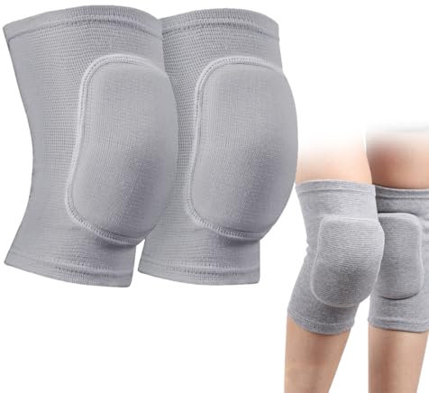 Knieschützer, Knieschoner für Volleyball,2er-Pack Knieschützer, elastische Knieschützer, atmungsaktive Knieschützer, Knieschützer für Herren und Damen für Fitnessübungen und tägliche Wärme, Tanz, Yoga
