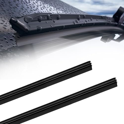 alwaiiz 2 Piezas goma limpiaparabrisas 800mm, goma limpiaparabrisas universal, gomas limpiaparabrisas coche (800mm-2pcs)