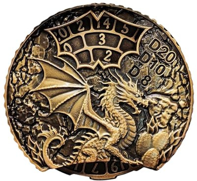 Metal Dragon Roulette Dice, Metal Spinner Dice Metall Spinner Tärningsset